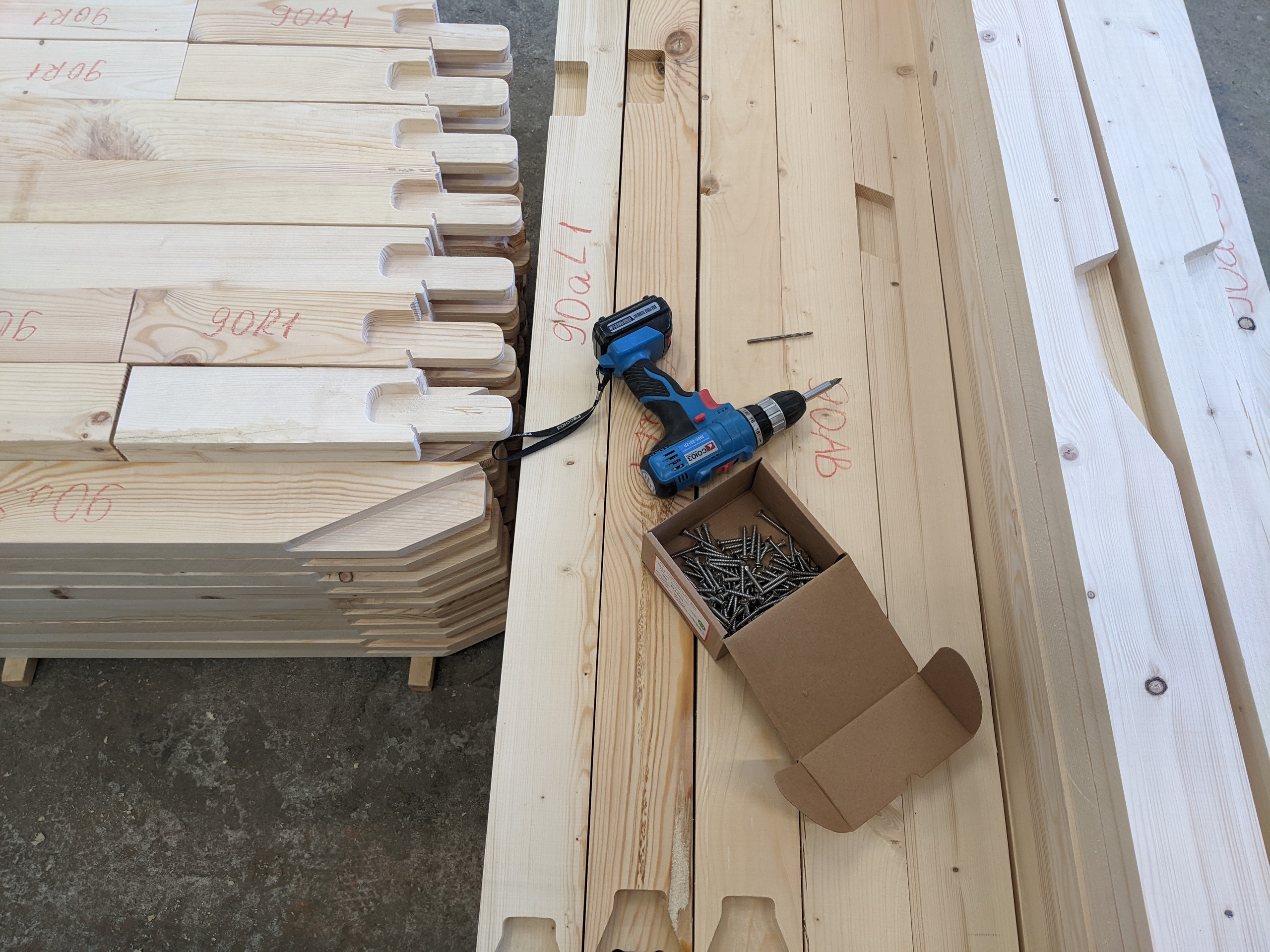 Сборка каркаса A-frame дома WOODAKIT 90A