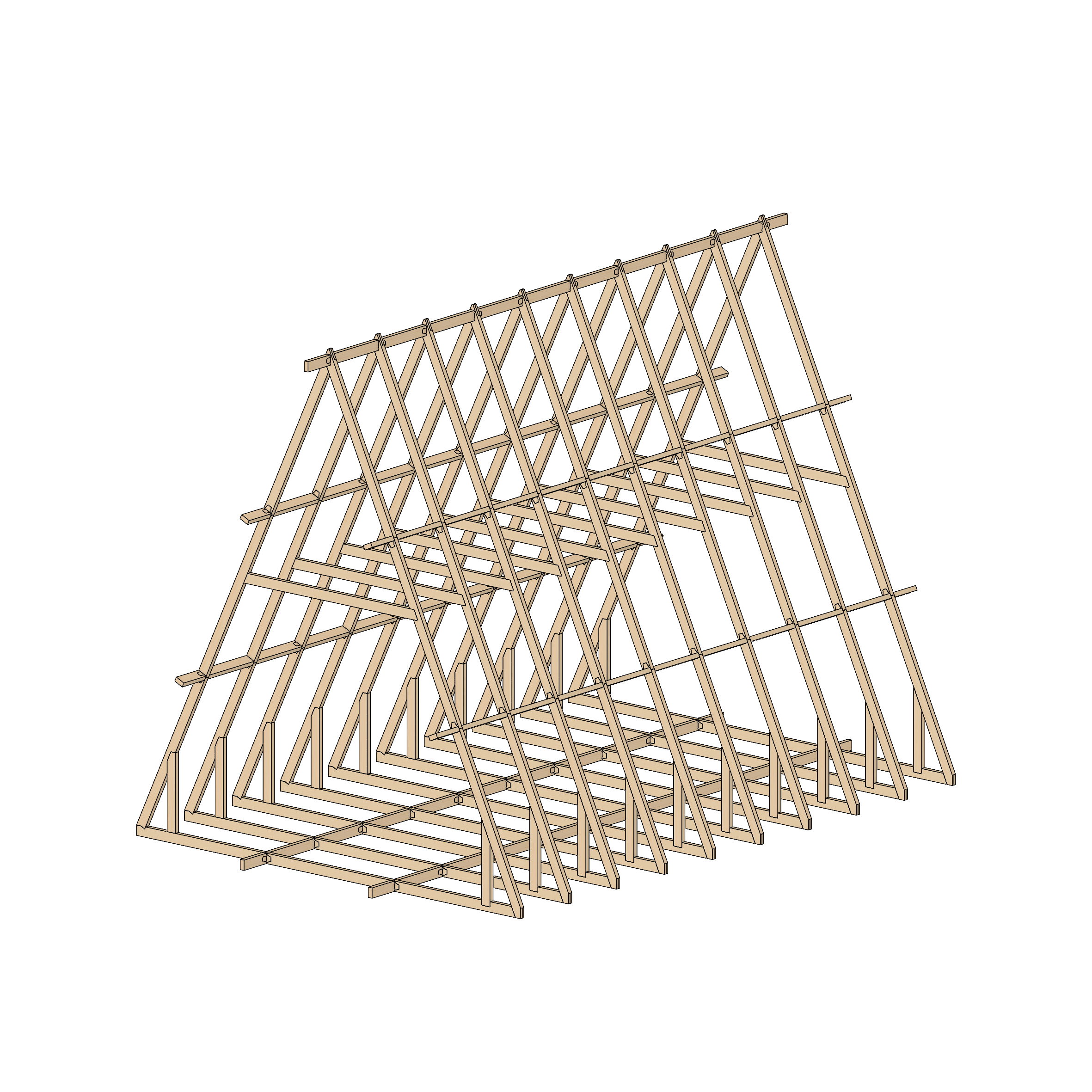 Сборка каркаса WOODAKIT. Собранный замок