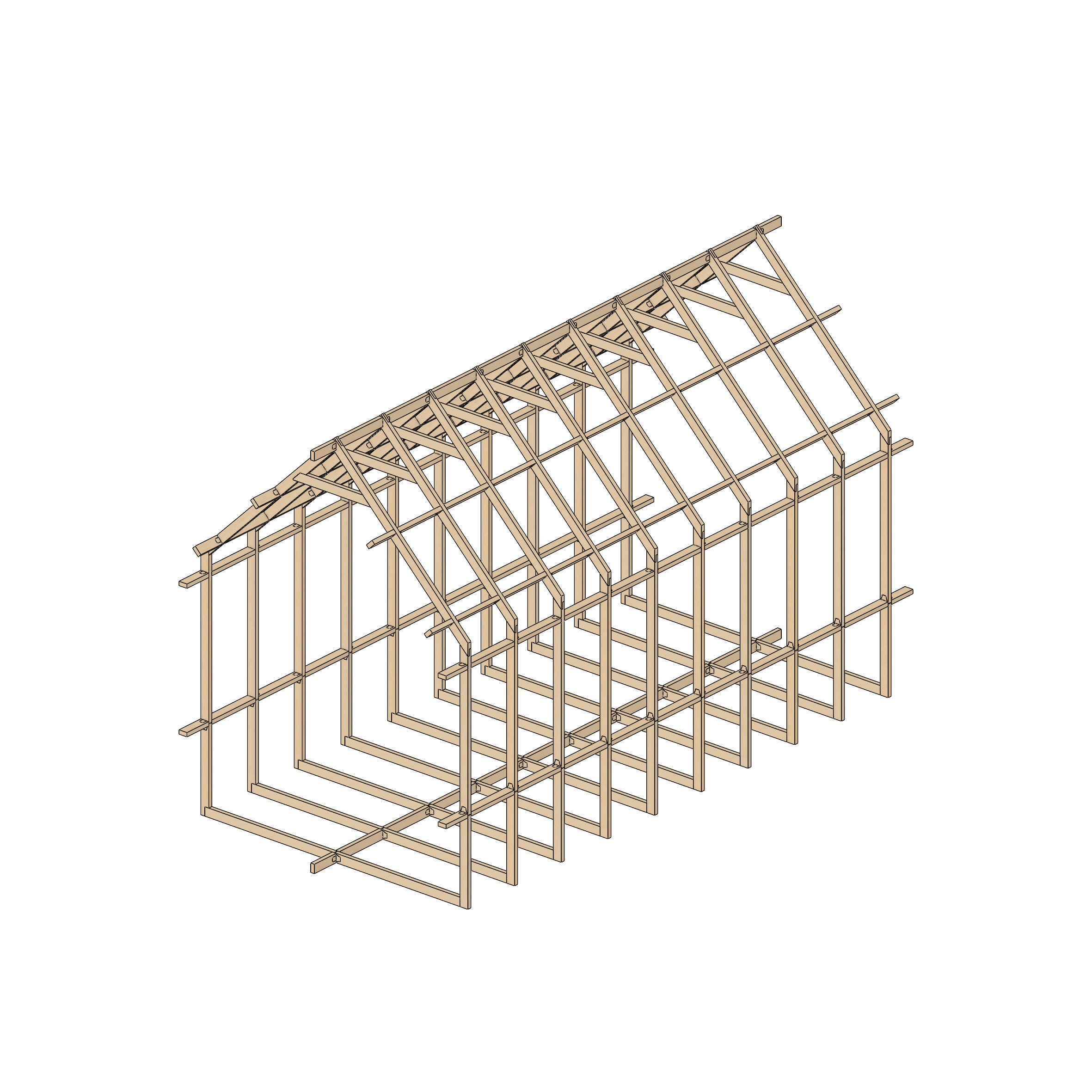 Сборка каркаса WOODAKIT. Соединяем замок